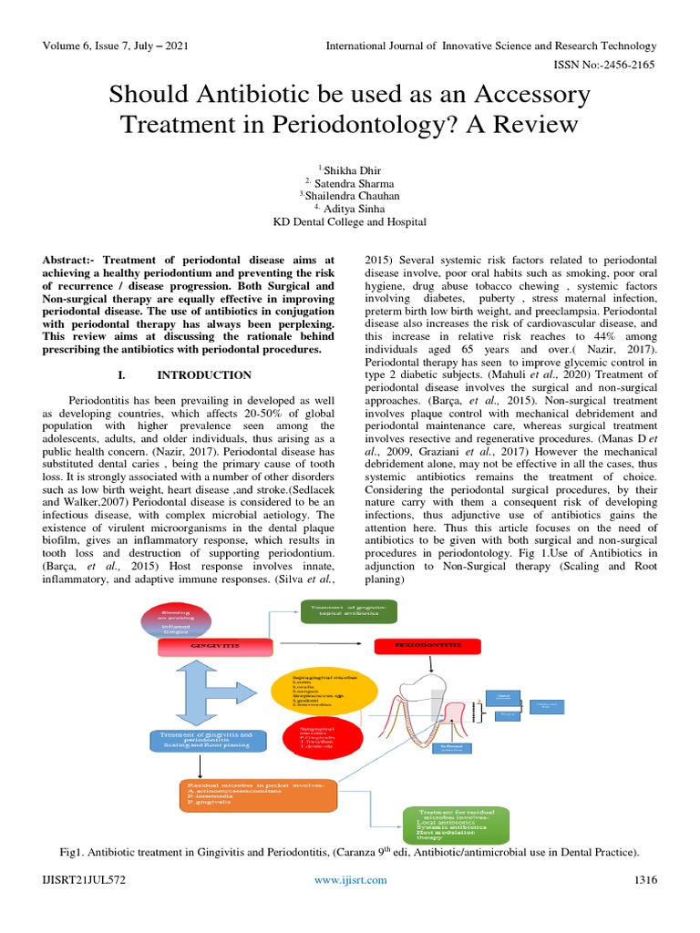 Antibiotics in Periodontal Treatment Review | PDF | Periodontology ...