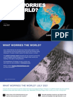 What Worries The World July 2021
