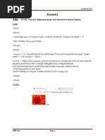 Practical 1: HTML Codes For Displaying Image and Demonstrate Hyper-Linking Code