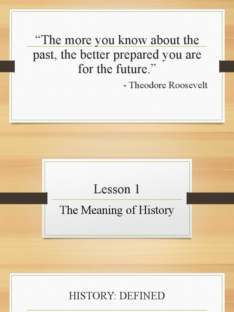 Understanding the Meaning of History | PDF | Historian | Historiography