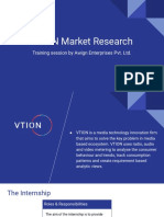 VTION Market Research: Training Session by Awign Enterprises Pvt. LTD