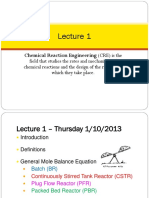 Chemical Reaction Engineering Fundamentals