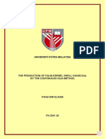 Universiti Putra Malaysia: The Production of Palm Kernel Shell Charcoal by The Continuous Kiln Method