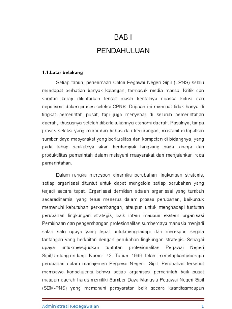 Administrasi Kepegawaian
