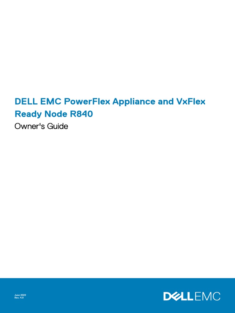 PowerFlex Appliance Readynode R840 Owner Guide | PDF | Ip Address | I Pv6