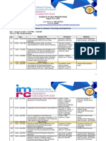 IMRC 2021 Schedule of Presentations FINAL