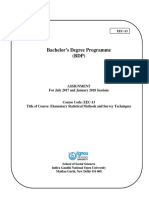 Bachelor's Degree Programme (BDP) : Assignment For July 2017 and January 2018 Sessions