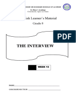 The Interview: English Learner's Material