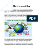 Article On World Environment Day by Shari Lokhande