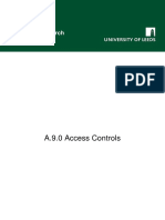 A.9.0 Access Controls 2.1