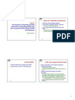 Introduction To Explicitly Parallel Instruction Computing (EPIC) and Very Long Instruction Word (VLIW) Architectures