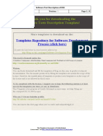 Software Test Description Template