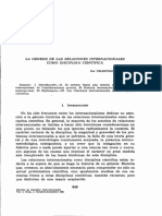 La Genesis de Las Relaciones InternacionalesComoDisciplina