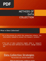 Methods of Data Collection Research Methodology