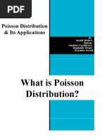 Poisson Distribution & Its Applications: By-Snehil Mishra, Simran, Sandhya Upadhyaya, Shashank Tiwari, Priyanka Jarwal