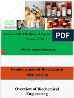 Fundamentals of Biochemical Engineering (Biot. 4132) Course ECTS: 3