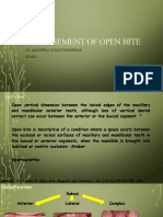Management of Open Bite: Dr. Madhura Jayant Pednekar Iii Mds
