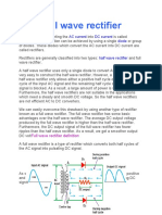 Full Wave Rectifier: AC Current DC Current Diode