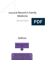 Medical Record in Family Medicine