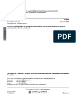 University of Cambridge International Examinations General Certificate of Education Ordinary Level