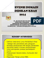 2 - Taklimat Konsep Intervensi Domain Pend Khas 2013