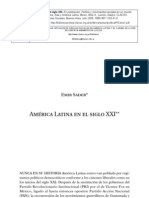 América Latina siglo XXI democracia neoliberalismo