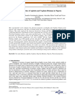 Physical properties of Nigerian bitumen samples evaluated