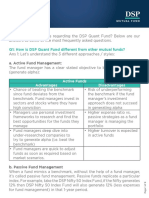 q Amp as on Dsp Quant Fund