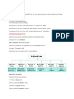 Adjectives Types