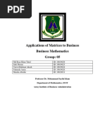 Business Math Group Assignment