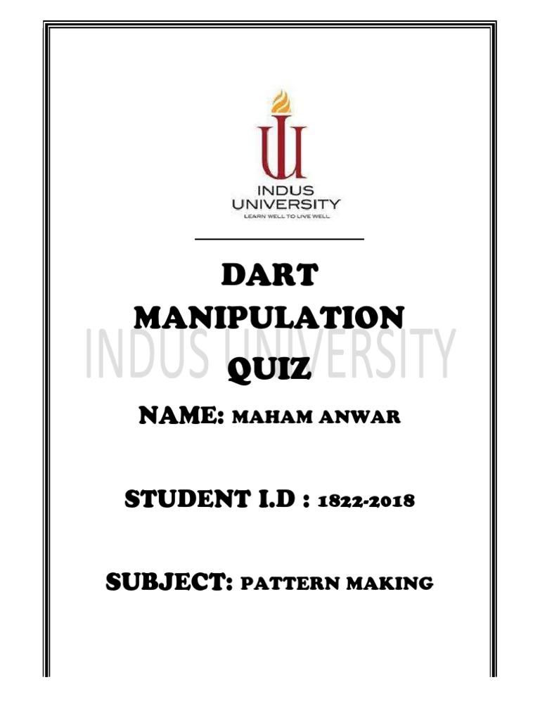 Dart Manipulation Quiz Name PDF