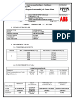 Project: Layyah Combined Cycle Power Plant: Current Transducer Test Report