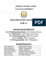 English Study Material FOR +2: Department of Education Sivagangai District