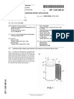 European Patent Application H01G 9/00, H01G 9/02