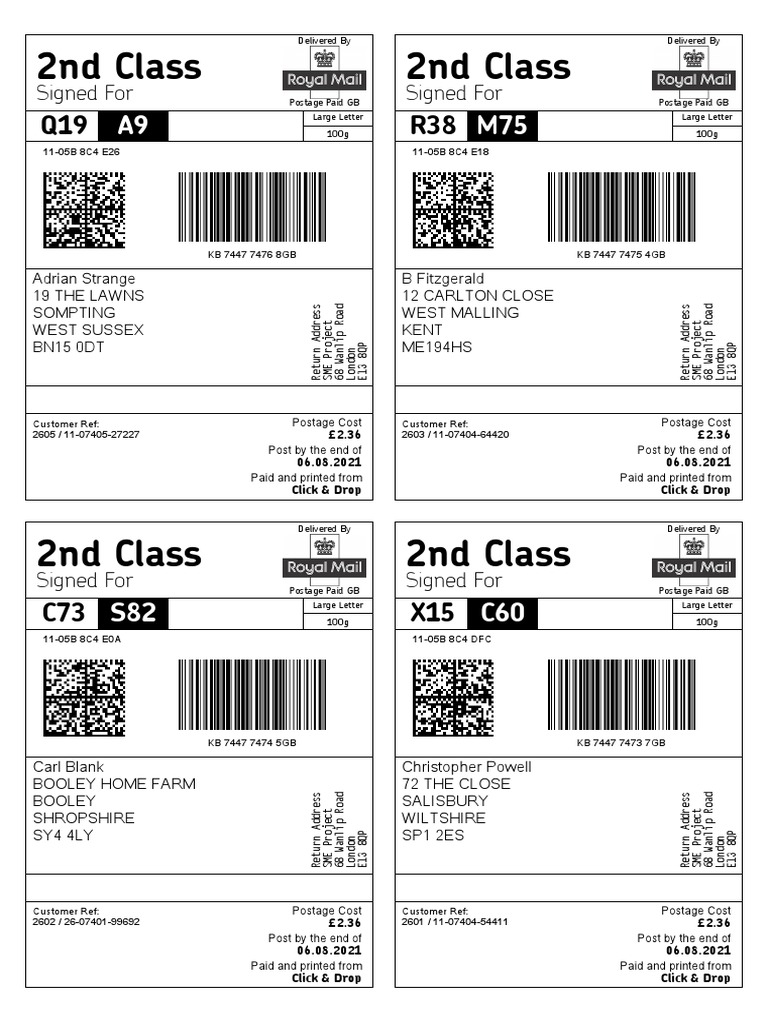 How Long Does 2nd Class Signed For Parcel Take