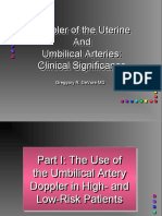 Doppler of The Uterine and Umbilical Arteries Clinical Significance