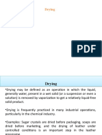 Drying Methods and Terminology