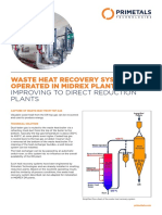 Waste Heat Recovery System Operated in Midrex Plants