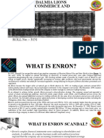 Subject:-Investigative Journalism Topic: - Case Study On Enron Scandal Name: - Shray Ved Class: - T.Y.B.A.MMC - B ROLL No.: - 3151