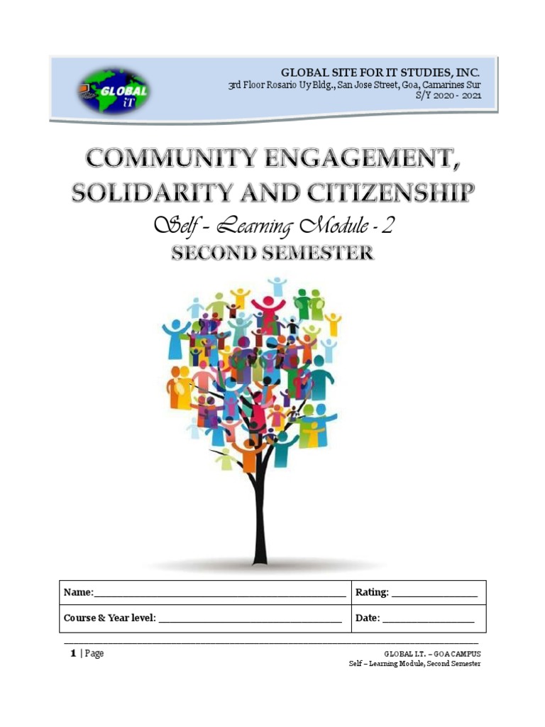 Community Engagement, Solidarity and Citizenship | PDF | Farmer | Community