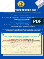 Flayer Curso Propedeutico 2021