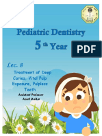 8-Treatment of Deep Caries, Vital Pulp Exposure, Pulpless Teeth