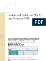Contoh Soal Perlakuan PPH 21 Bagi Program BPJS
