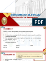 Resolución de Problemas Postulados, Plano, Posiciones Relativas y Teorema de Las Tres Perpendiculares