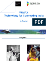 Wimax Technology For Connecting India: A. Paulraj