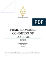 Report - 135 - Frail Economic Condition of Pakistan