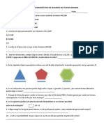 Examen de Diagnóstico de Mat de 2° Y 3° Telesecundaria