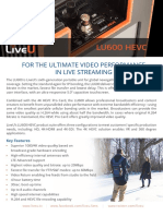 Lu600 Hevc: For The Ultimate Video Performance in Live Streaming