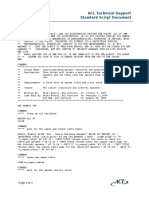 ACL Technical Support Standard Script Document: Page 1 of 3