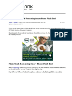 How To Flash Stock Rom Using Smart Phone Flash Tool